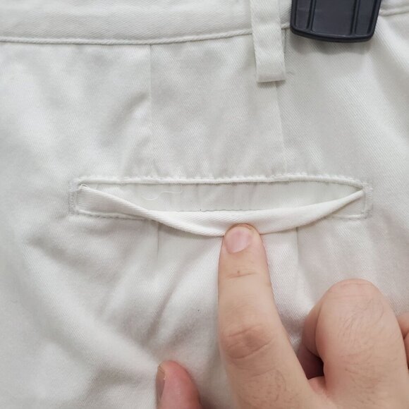 Pendleton Women's Vintage White High Rise Cotton Tapered Leg Pants Size‎ 8 - Picture 7 of 8